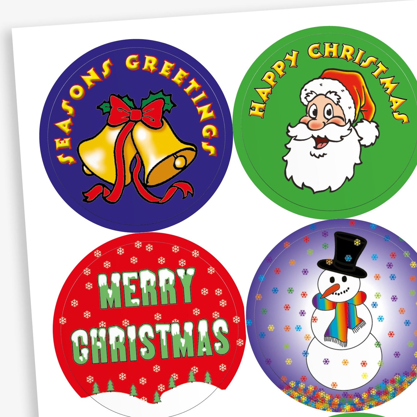 35 Christmas Stickers - 37mm