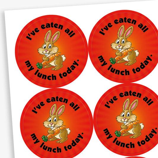 I've Eaten All My Lunch Today Stickers - 37mm