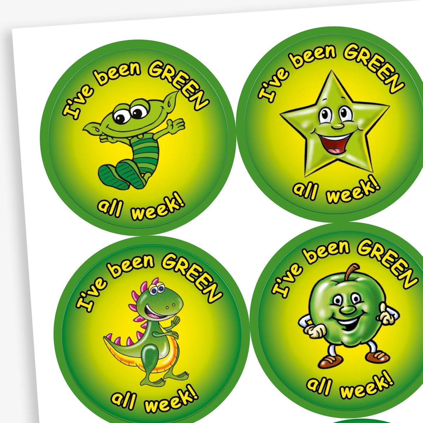 I've Been Green All Week Stickers - 37mm