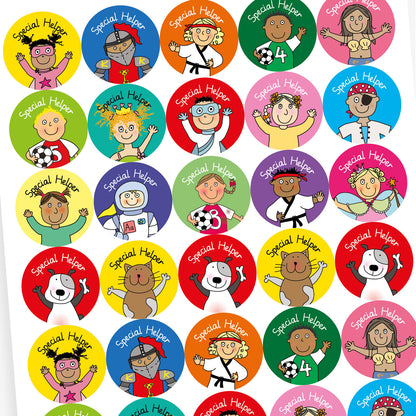 35 Special Helper Stickers - Pedagogs - 37mm