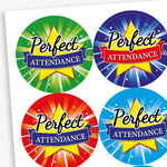 35 Perfect Attendance Stickers - 37mm