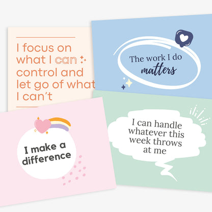 8 Positive Affirmation Cards - A6