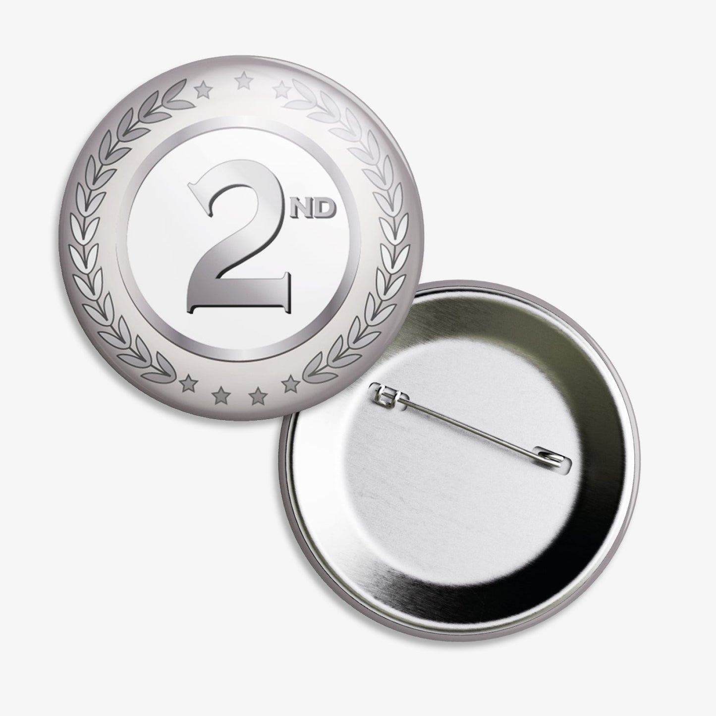 10 Second Badges - Silver
