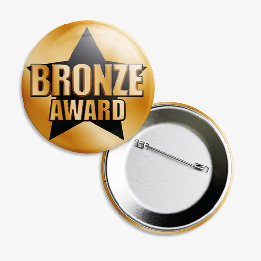 10 Bronze Award Badges - 38mm