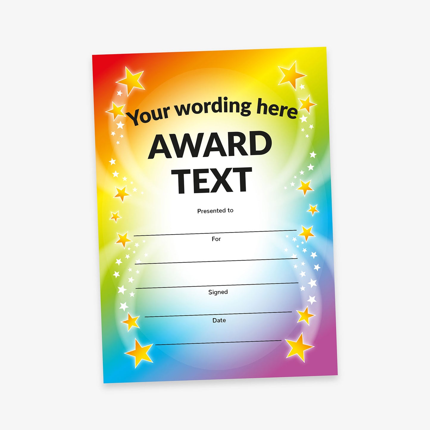 Personalised Spectrum Certificate - A5