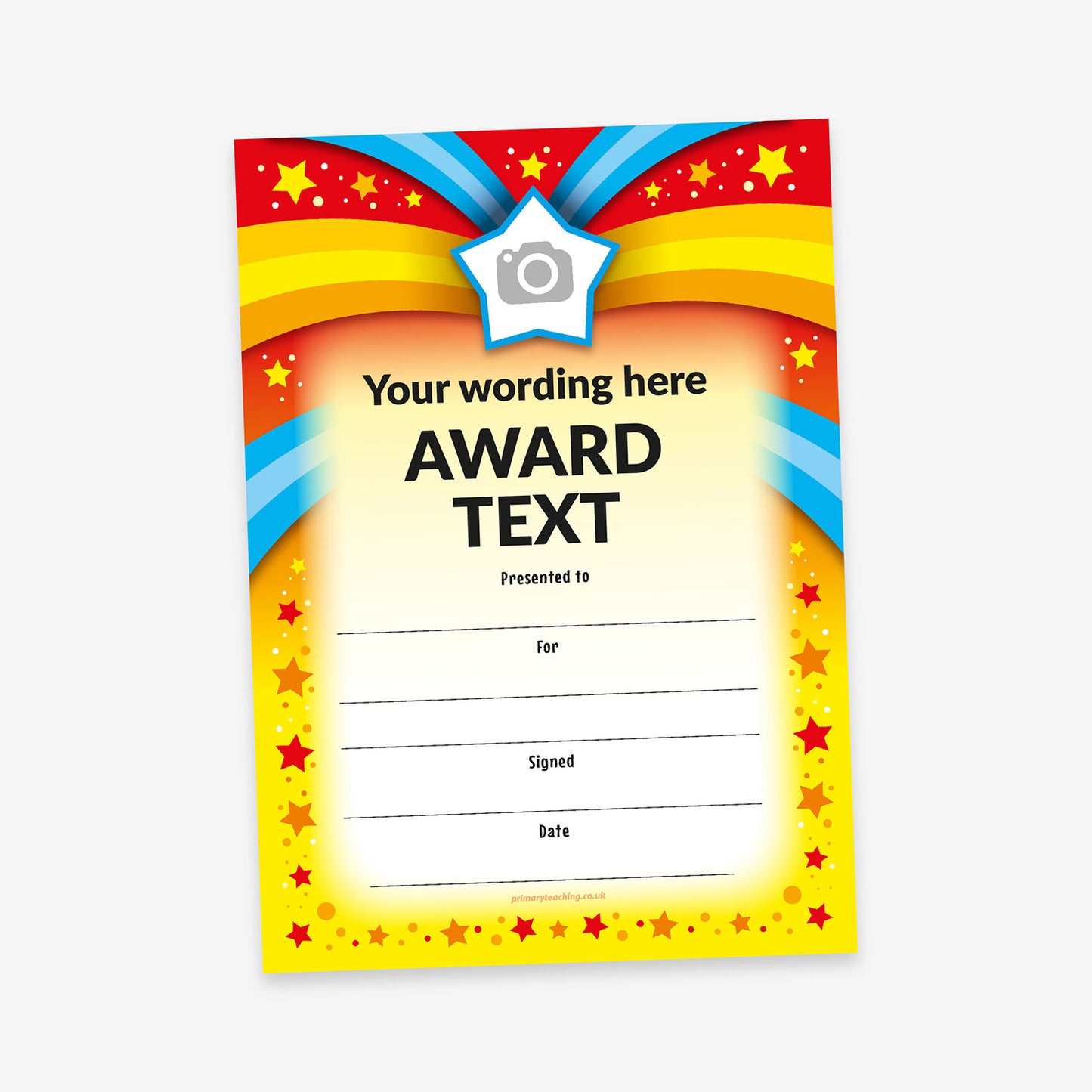 Personalised Stars Certificate - A5