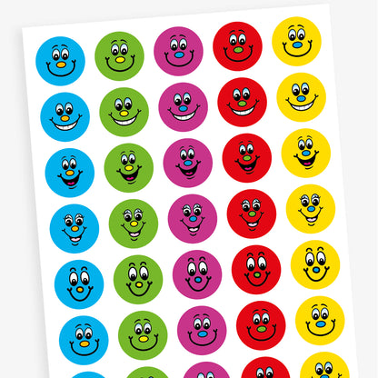 Smiley Face Stickers - 32mm