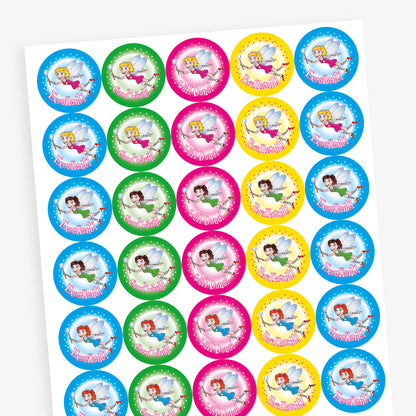 30 Fairy Stickers - 25mm