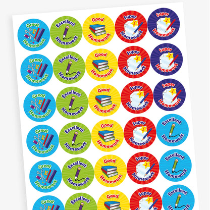 Homework Reward Stickers - 25mm