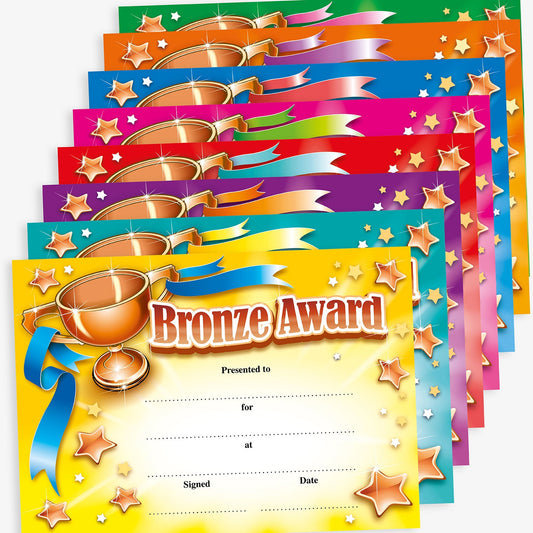 48 Bronze Award Certificates - A5