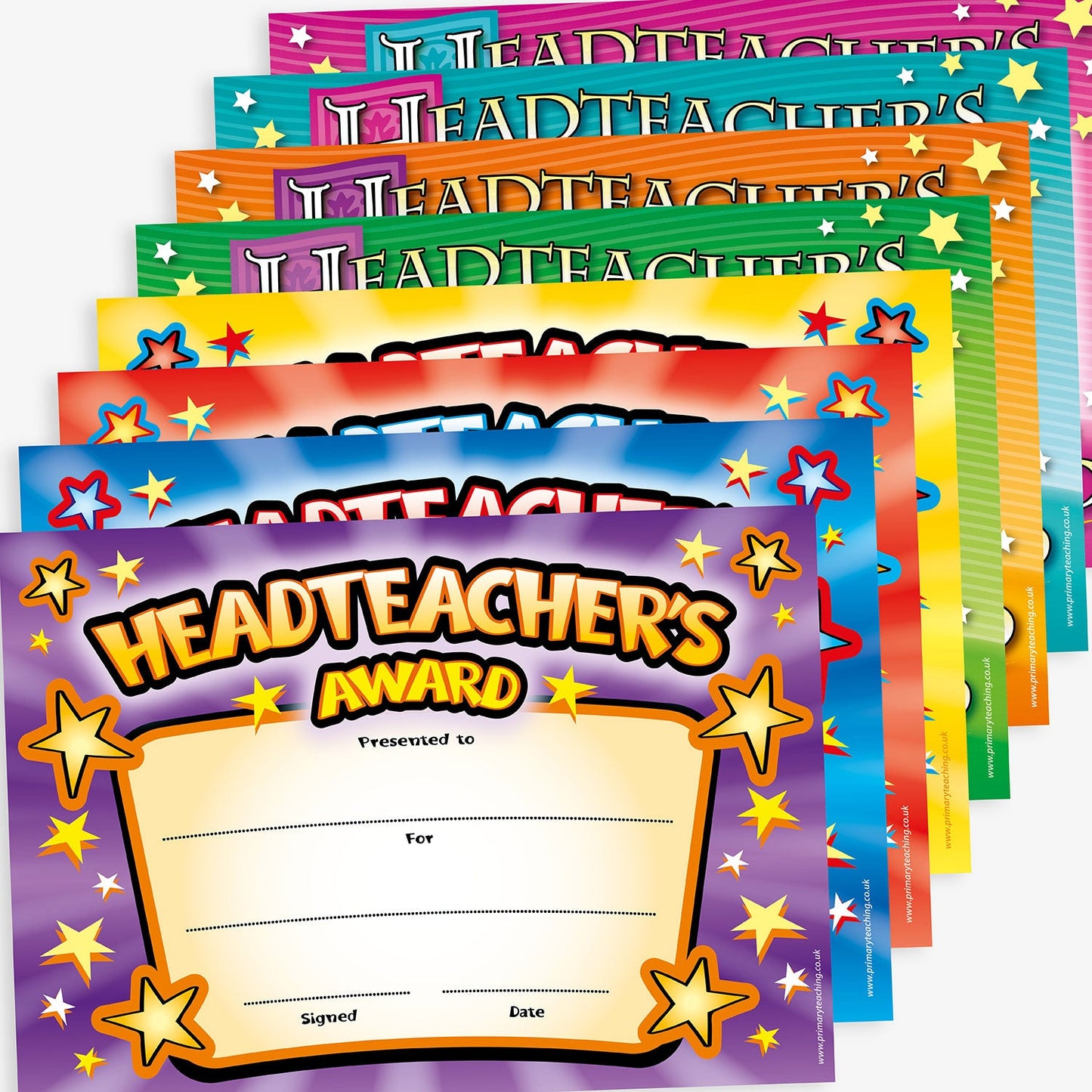 160 Headteacher's Award Certificates - A5
