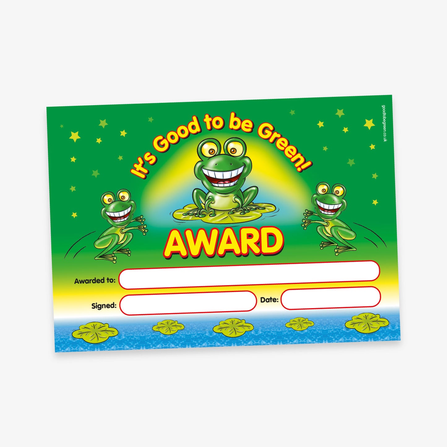 Good to be Green Certificates - A5