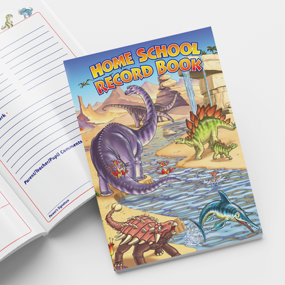 Home School Record Book - Dinosaur - A5