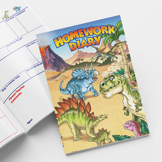Homework Diary - Dinosaur - A5