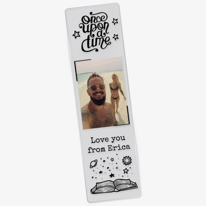 Personalised Story Photo Upload Acrylic Bookmark - 50mm x 180mm