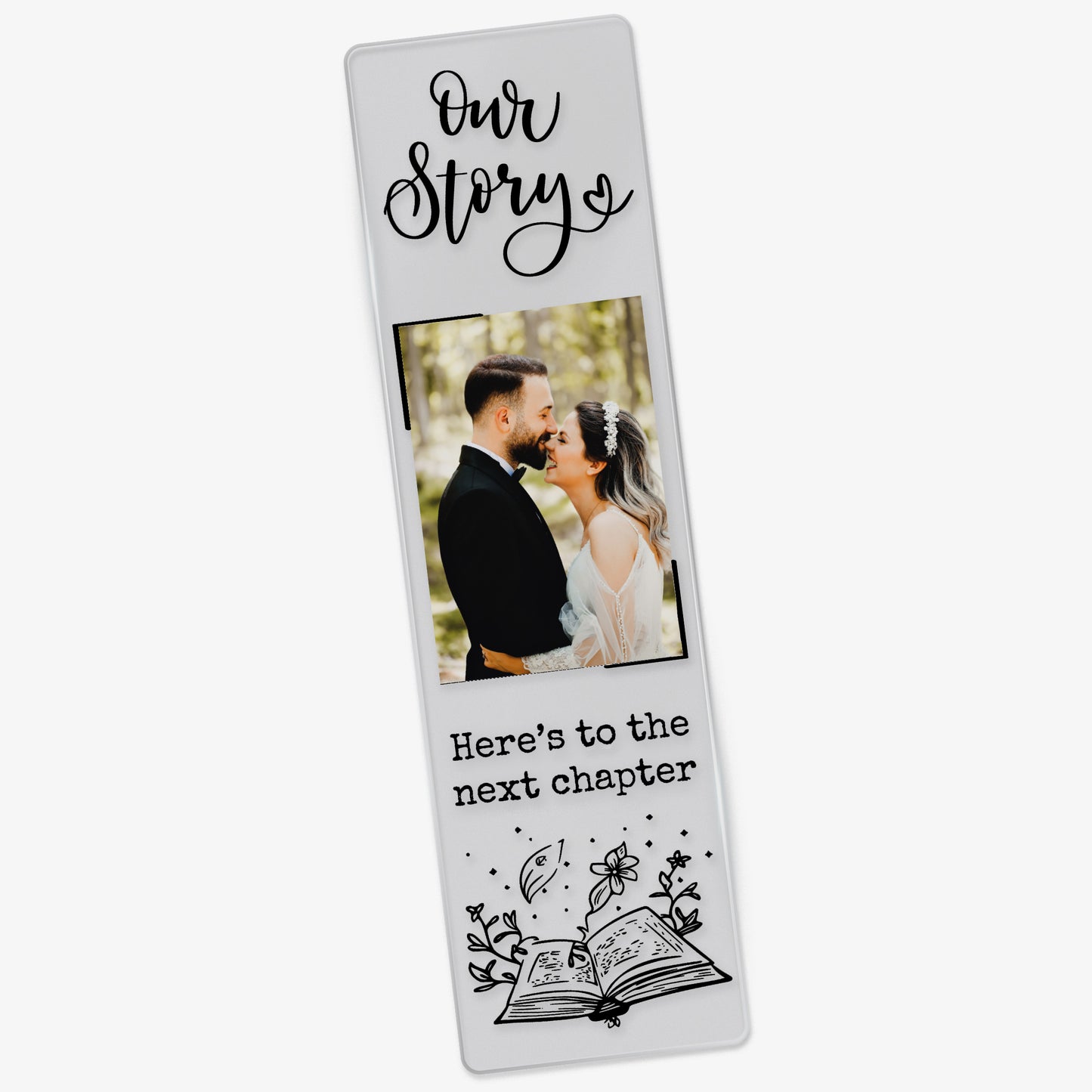 Personalised Story Photo Upload Acrylic Bookmark - 50mm x 180mm