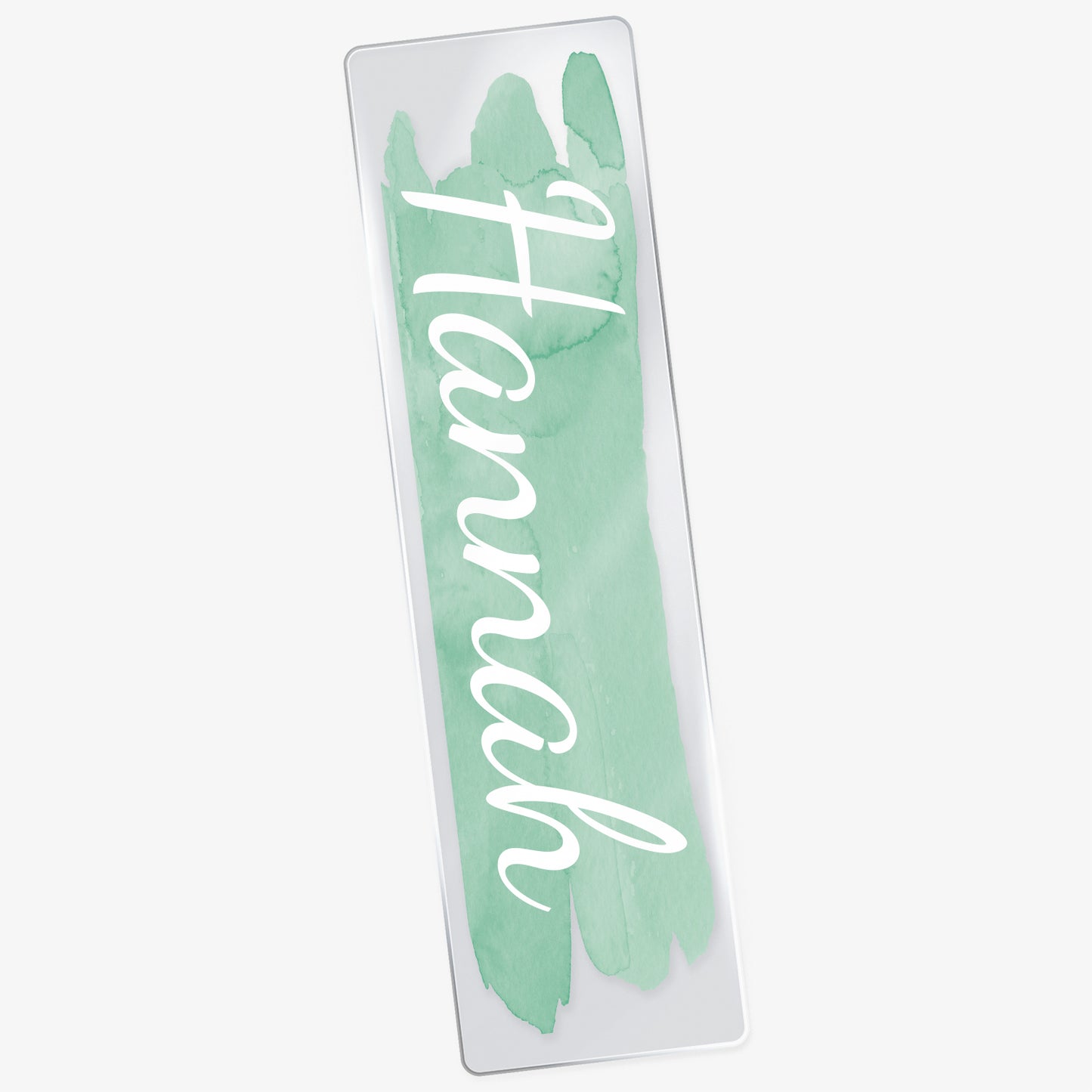 Personalised Watercolour Name Acrylic Bookmark - 50mm x 180mm