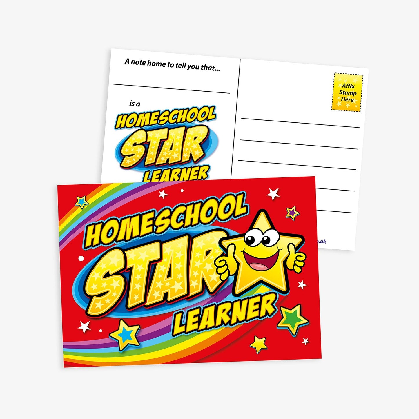 20 Homeschool Star Learner Postcards - A6
