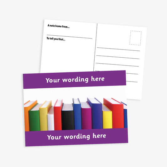 Personalised Books Postcard - A6