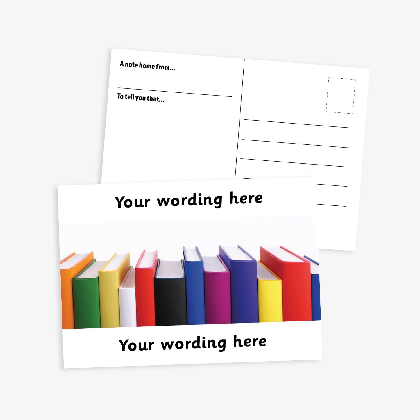 Personalised Books Postcard - A6