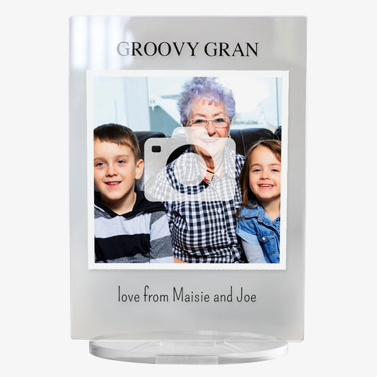 Personalised Square Photo Upload Plaque - 140mm X 100mm