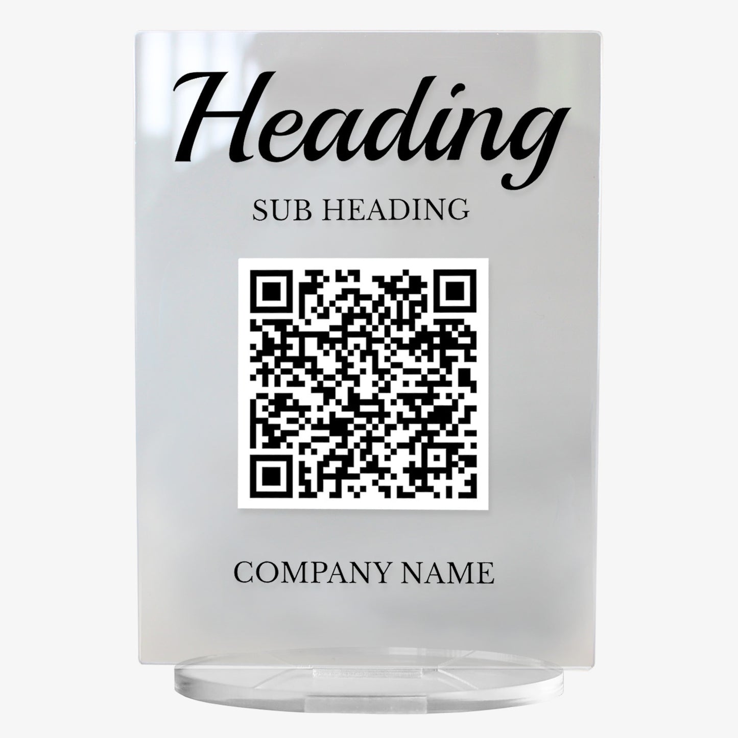 Personalised QR Code Upload Plaque -  140mm X 100mm