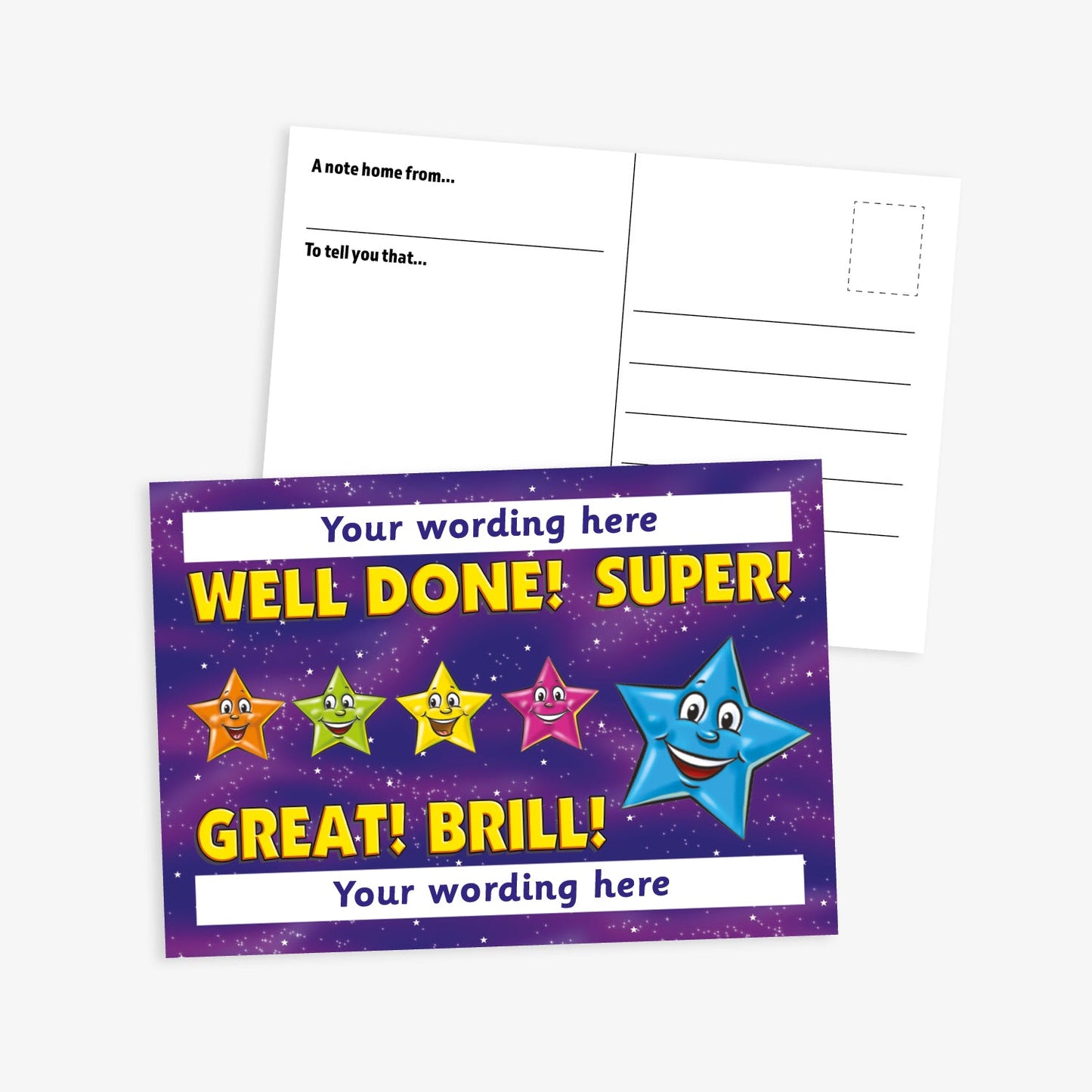 Personalised Stars Postcard - A6