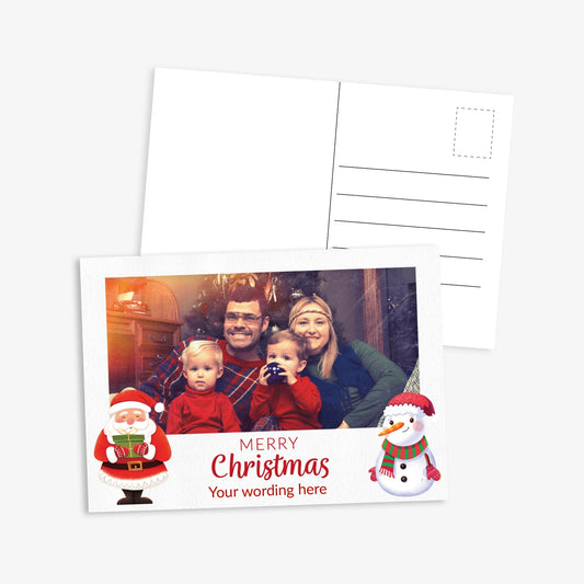 Upload Your Own Photo Father Christmas Postcard - A6