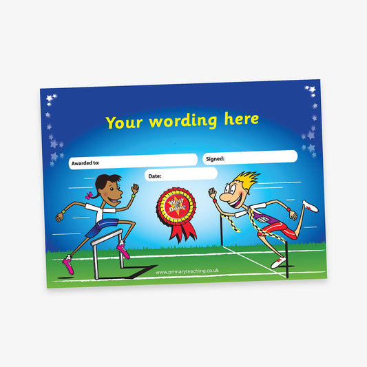 Personalised Sports Day Certificate - A5