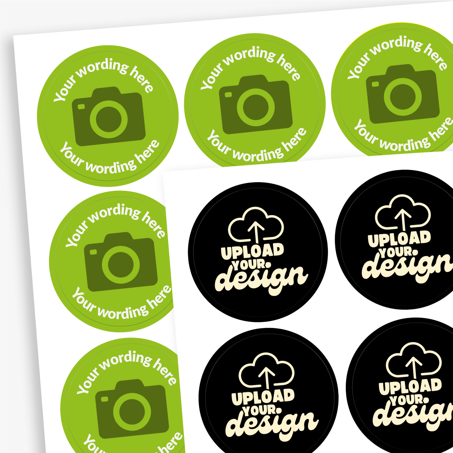 70 Upload Your Own Image Stickers - 25mm