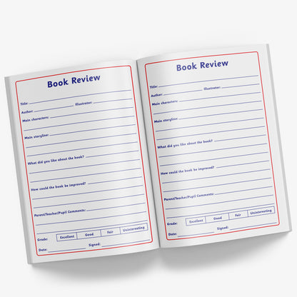 100 Personalised Reading Record Book - Superstar Reader - A5