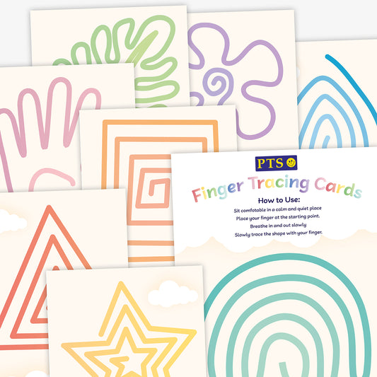 8 Finger Tracing Calming Cards - A5