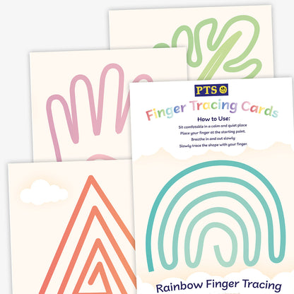 8 Finger Tracing Calming Cards - A5