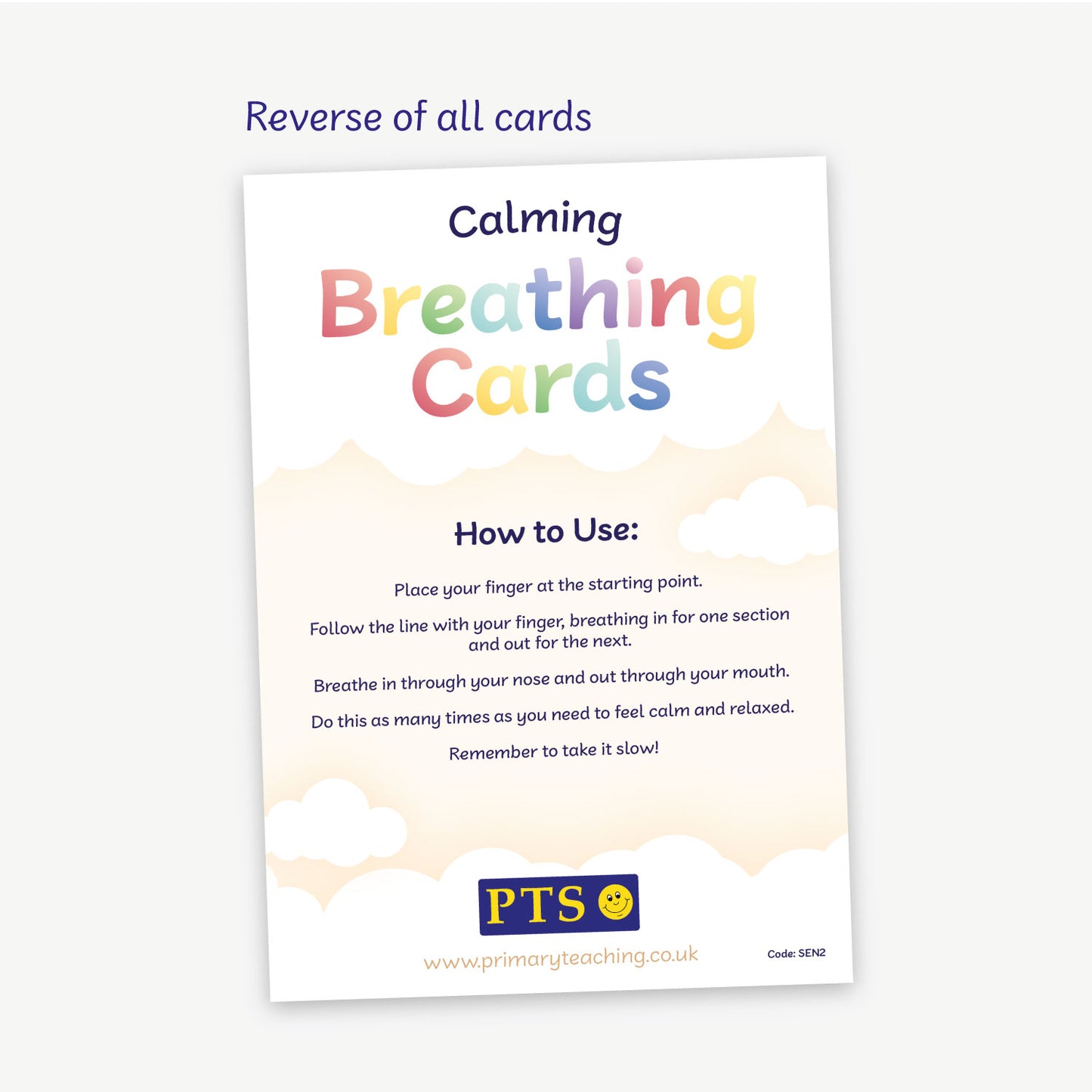 8 Finger Tracing Breathing Cards - A5