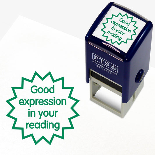 Good Expression In Your Reading Stamper - Green - 25mm