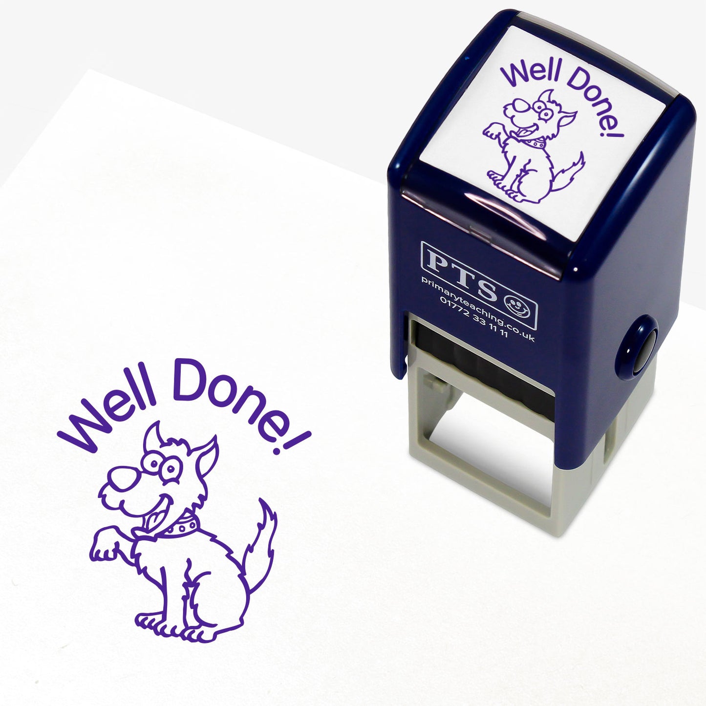 Well Done Dog Stamper - Purple - 25mm