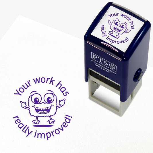 Your Work Has Really Improved Stamper - 25mm