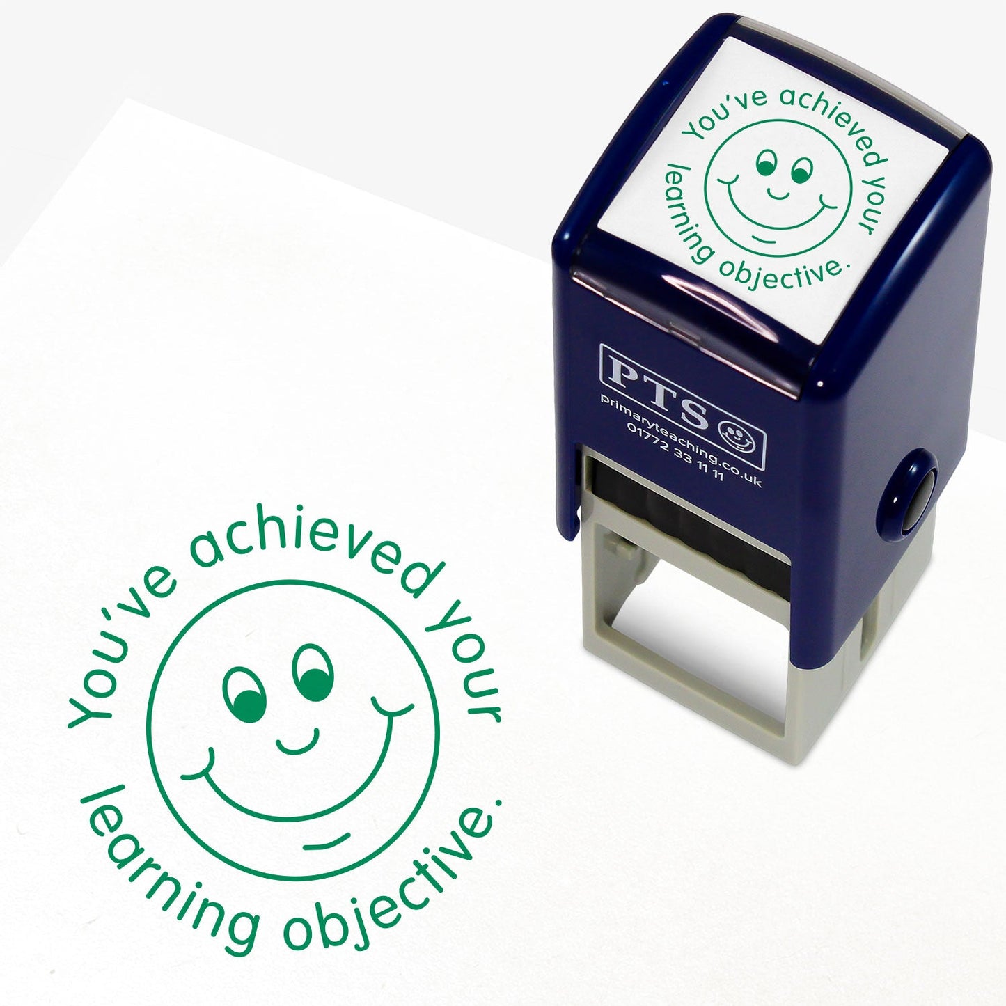 You've Achieved Your Learning Objective Smiley Face Stamper - 25mm