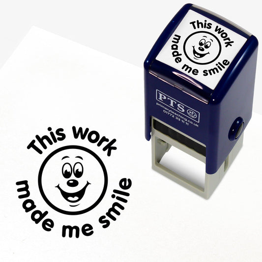 This Work Made Me Smile Stamper - Black - 25mm