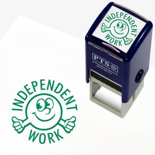 Independent Work Smiley Thumbs Up Stamper - 25mm