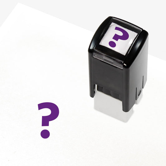 Mini Question Mark Stamper - Purple - 10mm