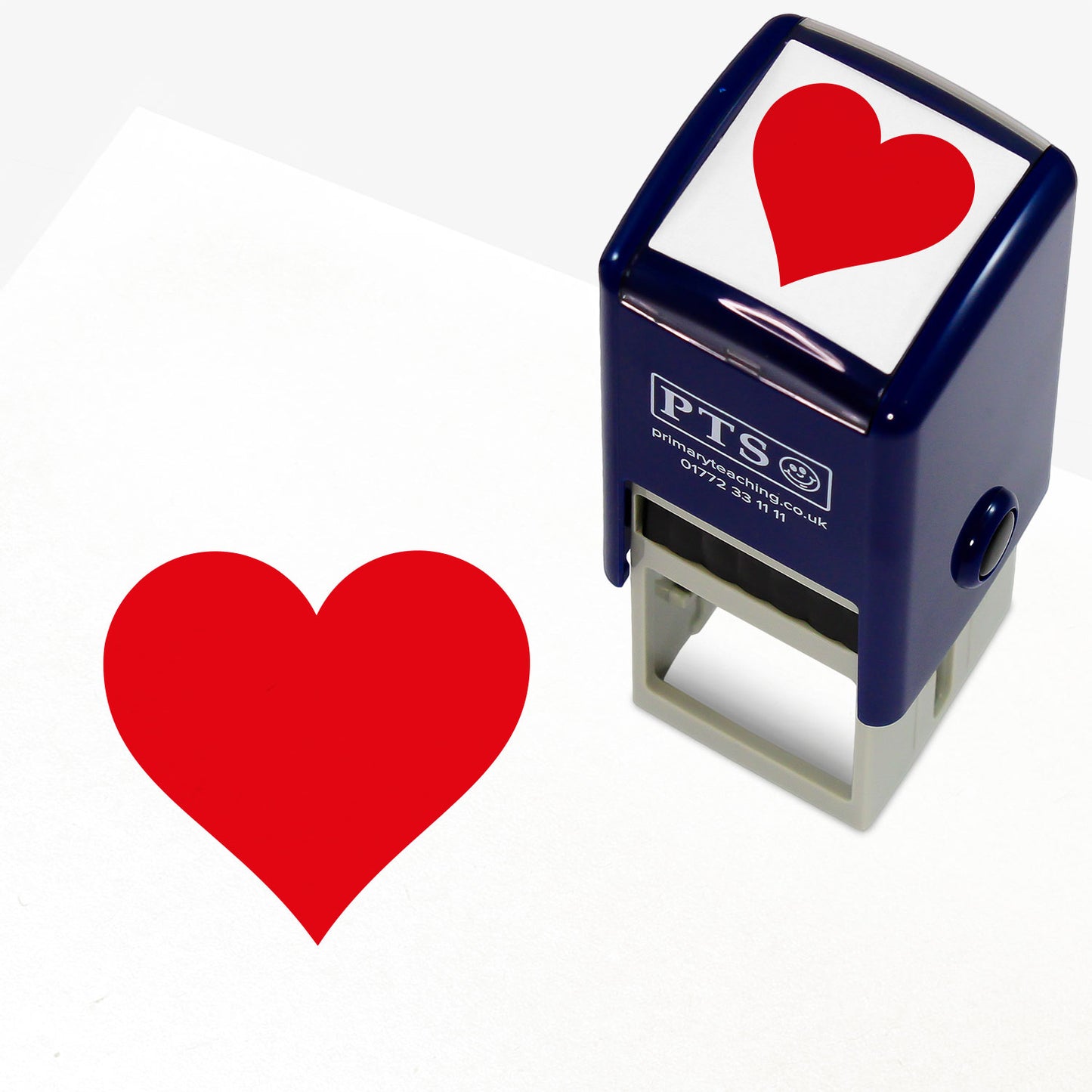 Heart Stamper - Red - 25mm