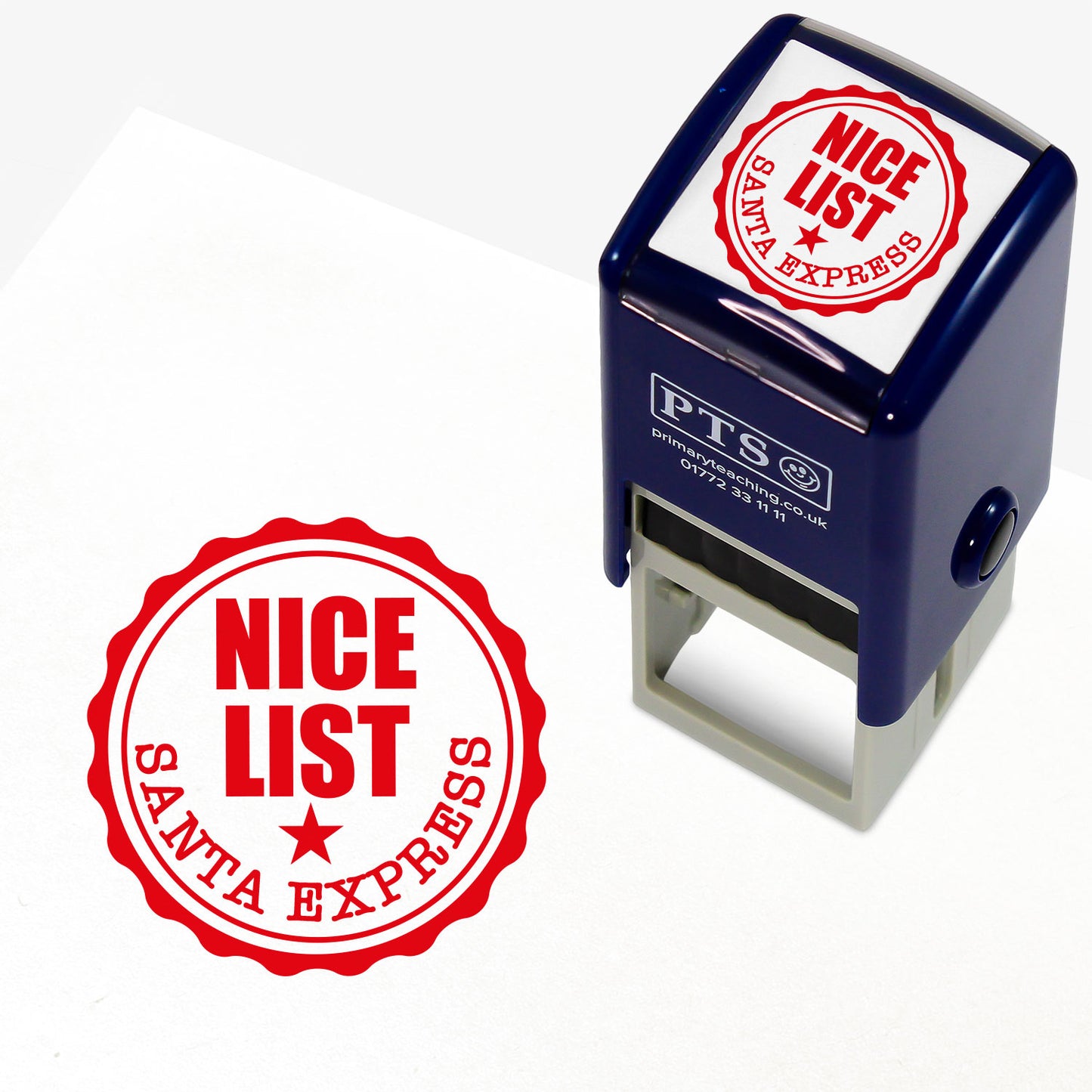 Nice List Stamper - Red Ink - 25mm