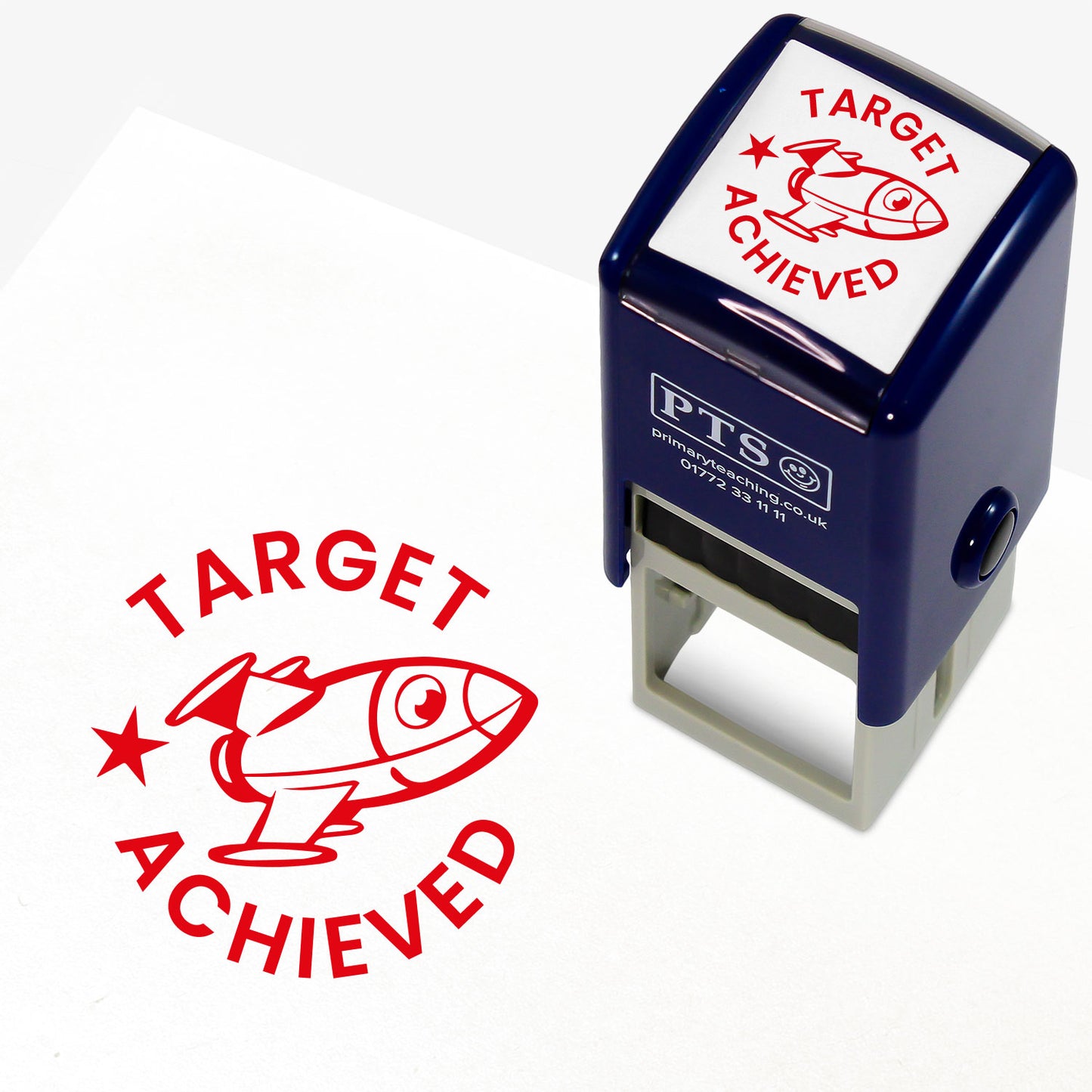 Target Achieved Stamper - Red - 25mm