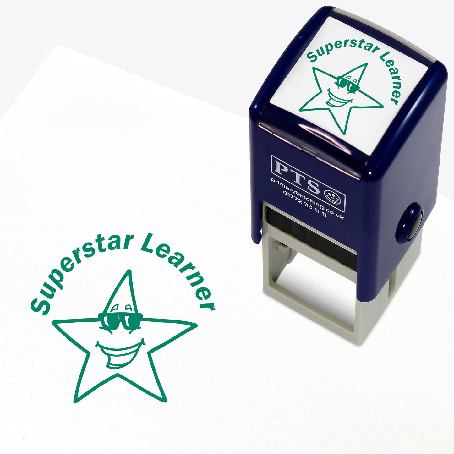 Superstar Learner Stamper - Green - 25mm