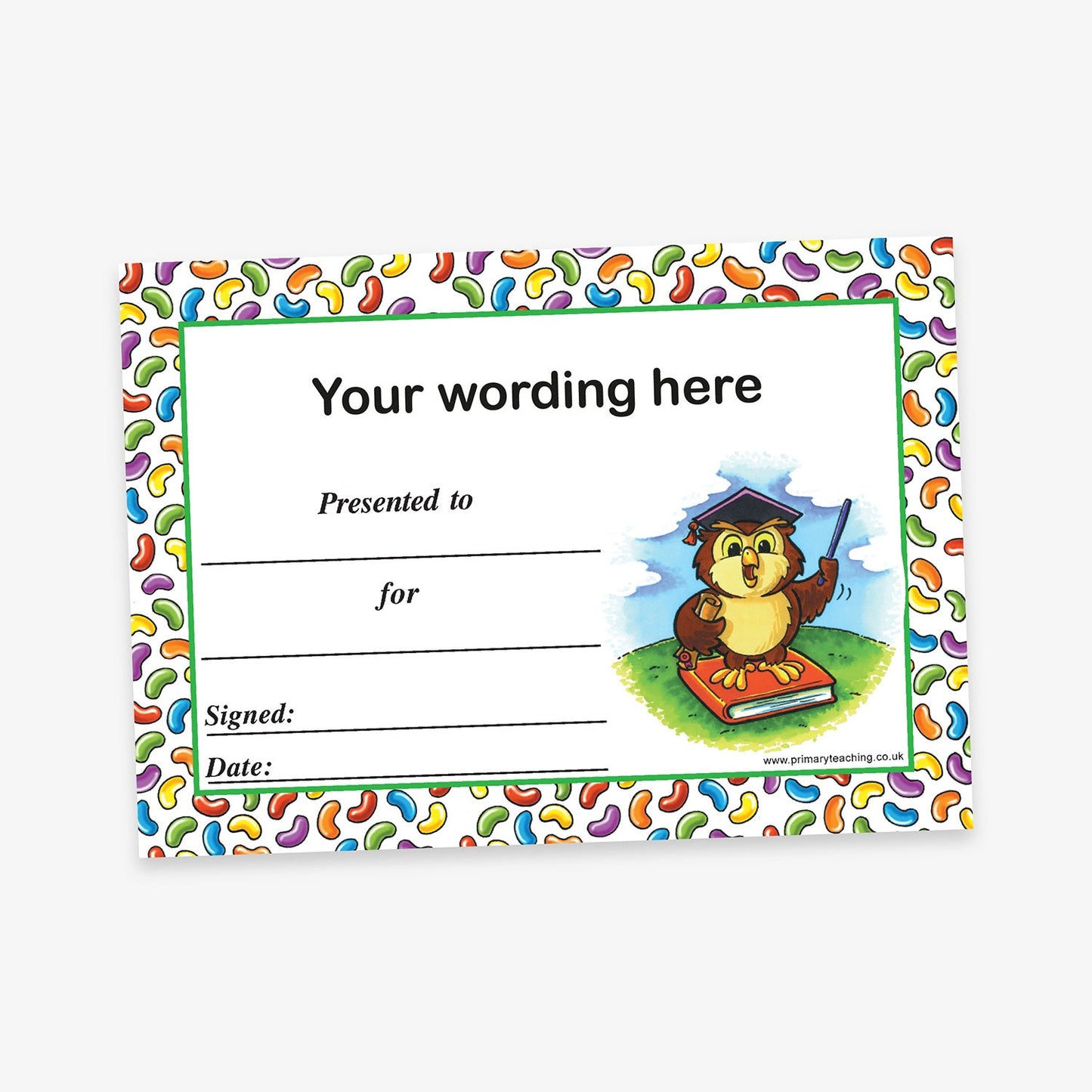 Personalised Owl Certificate - A5