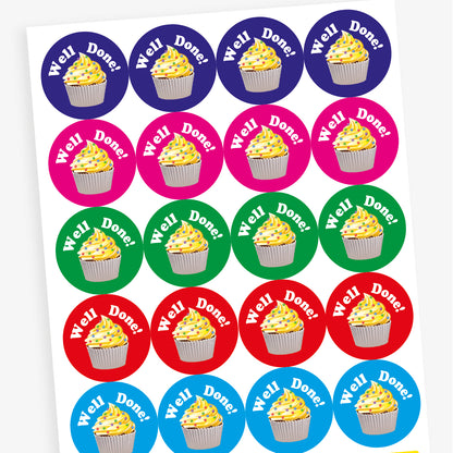 Vanilla Scented Well Done Stickers - 32mm