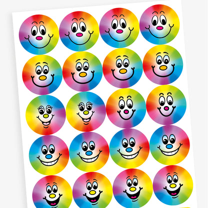 Berry Scented Rainbow Smile Stickers - 32mm