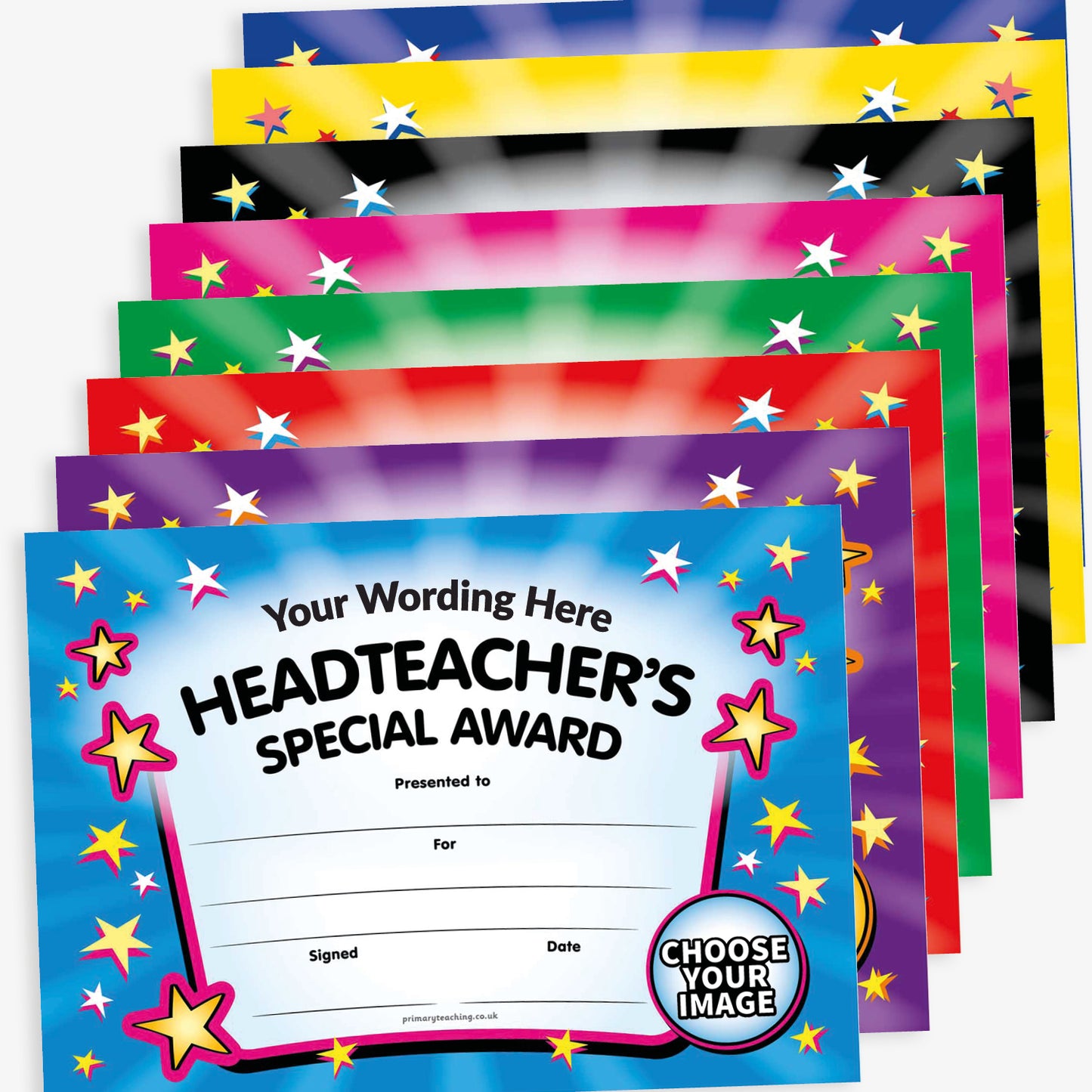 20 Design Your Own Headteacher's Special Award Certificates - A5