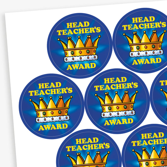 Head Teacher's Award Stickers - 37mm